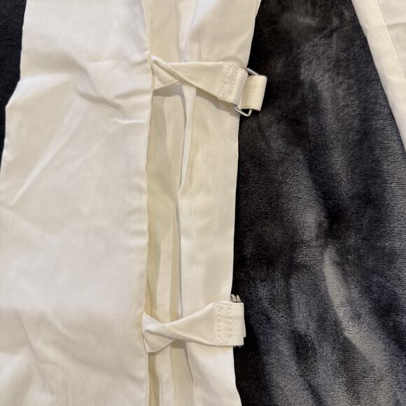 SYMMETRY White High-Rise Trouser Pants Belted Elastic Waist Size 6 - Picture 7 of 16